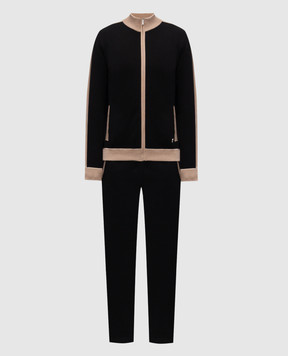 Bertolo Cashmere Black tracksuit 902347001902902013002