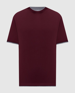 Brunello Cucinelli Burgundy T-shirt M0B137427