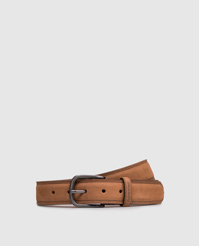 Florentino Brown suede belt 126204610154