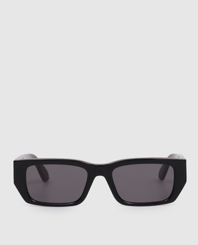 Palm Angels Black sunglasses with contrast logo print PA1030180753