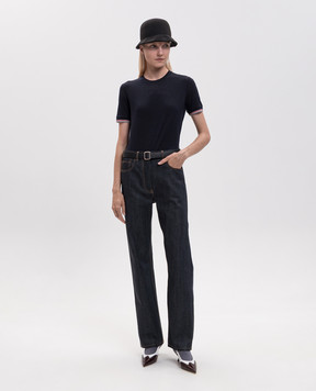 Thom Browne Blue wool T-shirt FJS232AJ0301