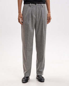 Marco Pescarolo Gray wool pants ZEZAD5434