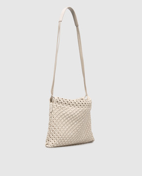 Brunello Cucinelli Beige openwork bag Pouch Precious MBRTD2808P