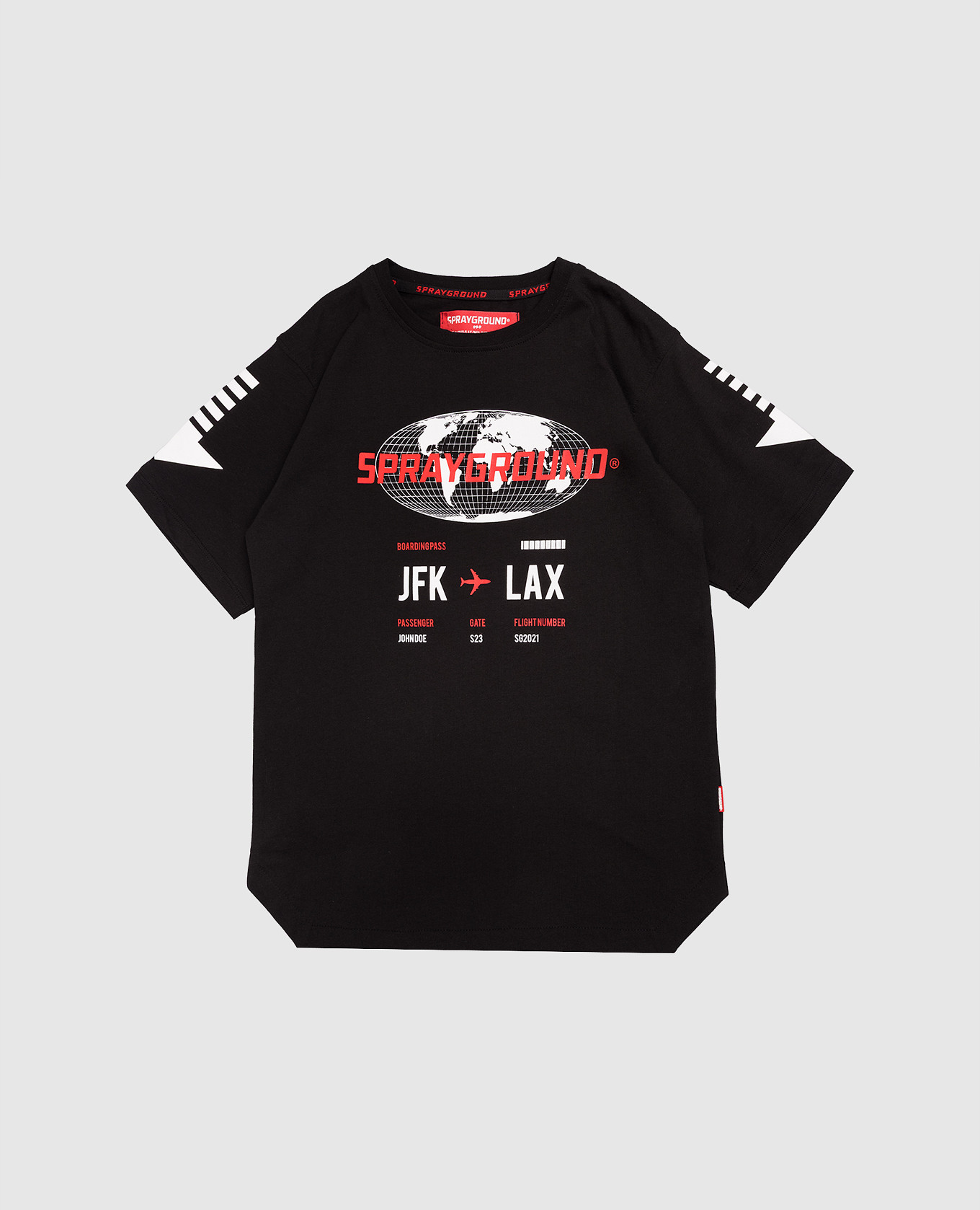 

Children's black T-shirt with logo print Sprayground