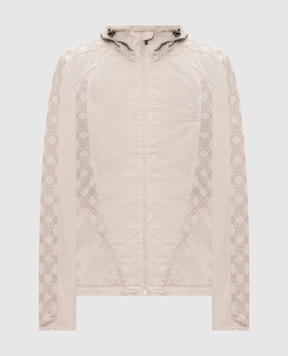 Off-White Off Line Racing beige windbreaker 44MEB04IF26F002