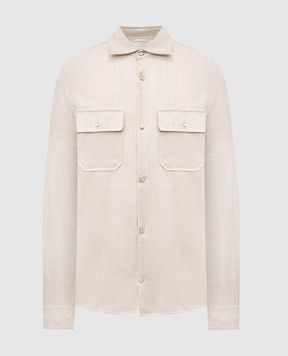 Marco Pescarolo Beige wool shirt NEXT5318