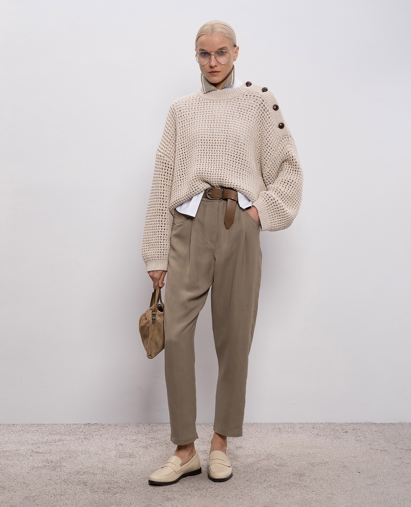 Brown linen pants Brunello Cucinelli 2