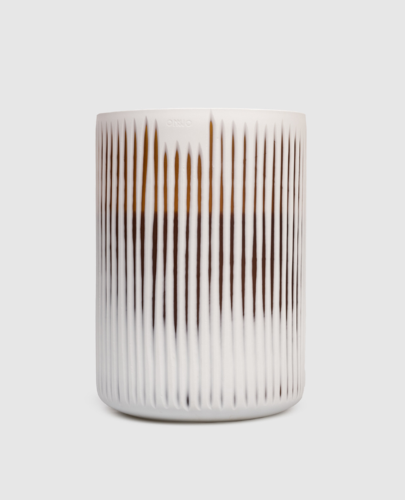 

Akosua  candle with Sunset scent in a glass candle holder Onno, White