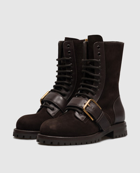 Dolce&Gabbana Brown suede boots CT1127A3S76