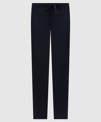 Blue pants with wool