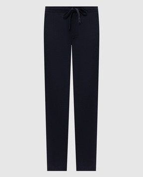 Dolce&Gabbana Blue pants with wool GP264THU7QN