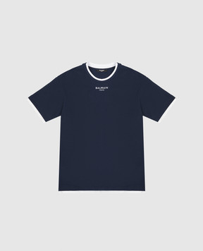 Balmain Children's blue layered t-shirt BY8Q31Z36581214