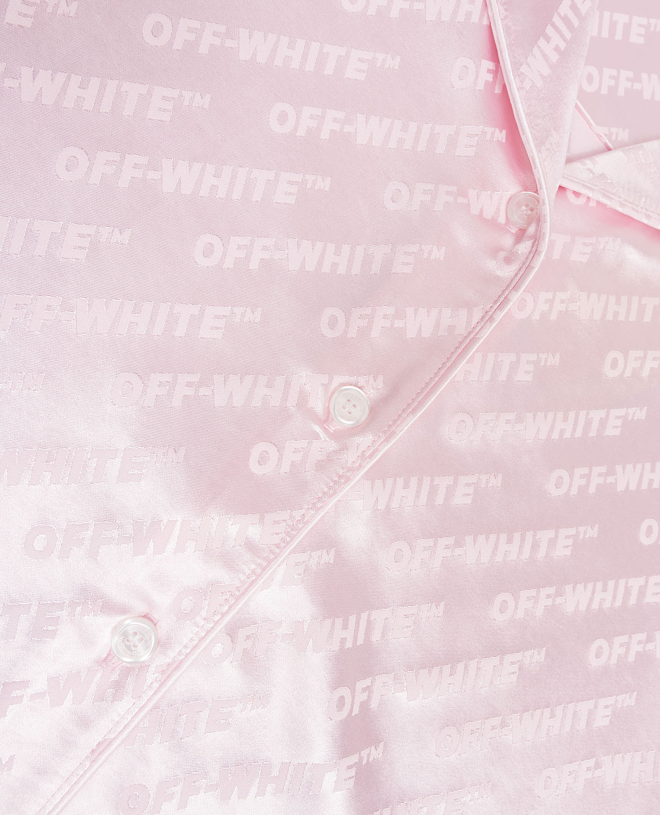 

Children's pink shirt with logo pattern Off-White