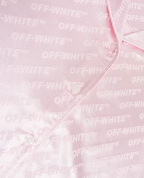 Off-White Children's pink shirt with logo pattern 44GGG002S26F001