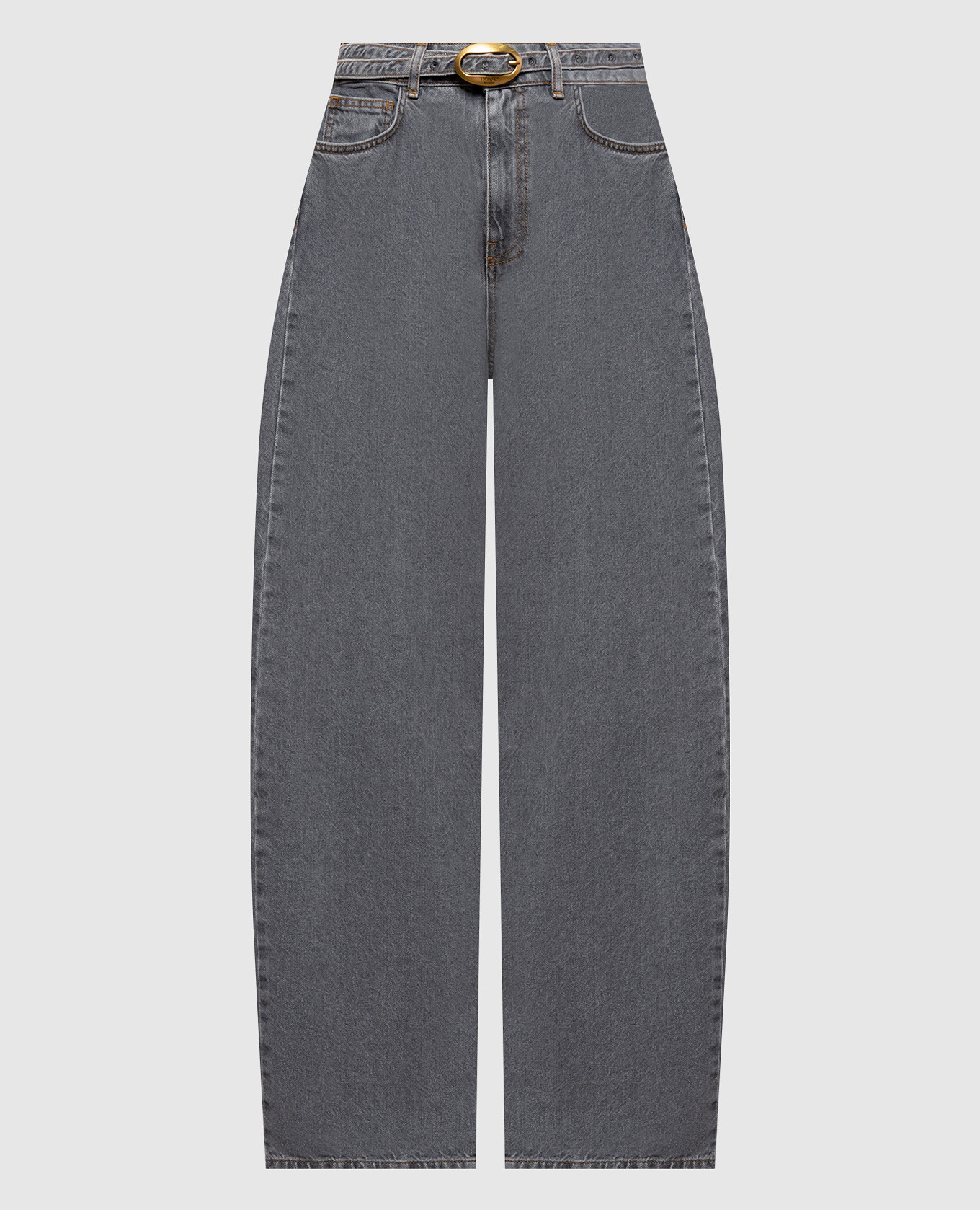 Gray jeans with belt Twinset