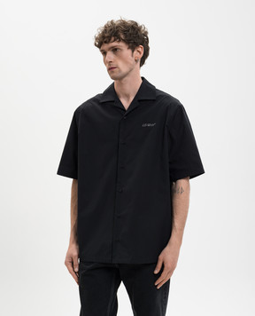 Off-White Black shirt with Metal Arrow emblem 44XGG01FS26F003