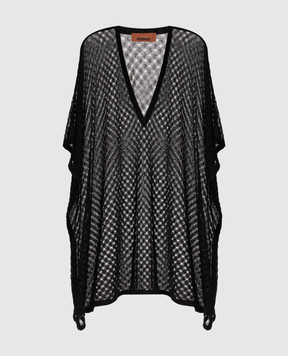 Missoni Black beach dress with lurex MC26SQ00BR014R