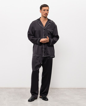 Zimmerli Black silk pajamas 600075130067