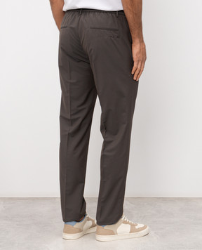 Peserico Brown wool pants R54295D02561