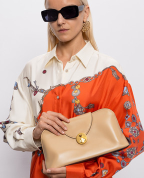 Versace Beige leather bag Vivian 10254731A17449