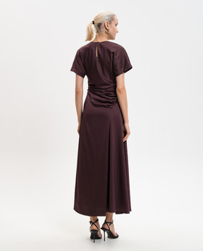 Simkhai Marabella burgundy midi dress 1261165Q