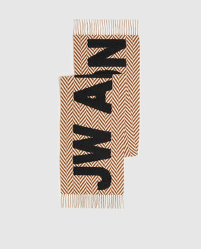 JW Anderson Wool scarf with logo patch SA0011FA0501