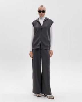 Max Mara BALLO gray vest SMMBALLO