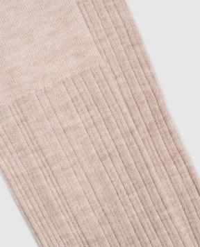 Brunello Cucinelli Beige cashmere knee-high boots M64990009