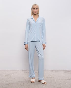Dore & Rose Blue pajamas with edging TENCELPJSET