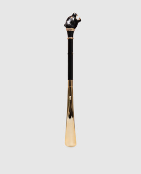 Pasotti Black Panther shoe horn with Swarovski crystals PFPEXX100