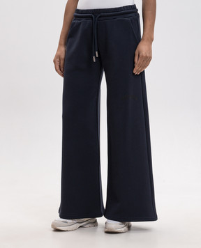 Off-White Blue sweatpants with textured logo 2FH00461B