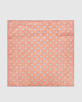 Brunello Cucinelli Orange silk pachet scarf MX8730091