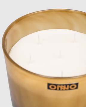 Onno Art Jane L candle with True Fig scent in a glass candle holder ON806TF
