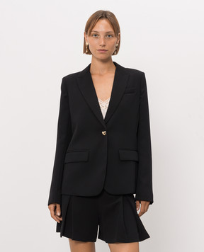Twinset Black jacket with metal logo 262TP2044