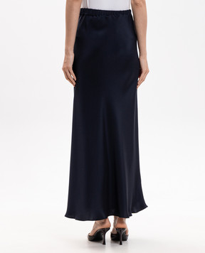 Max Mara Blue SOSPIRO silk skirt MXMSOSPIRO