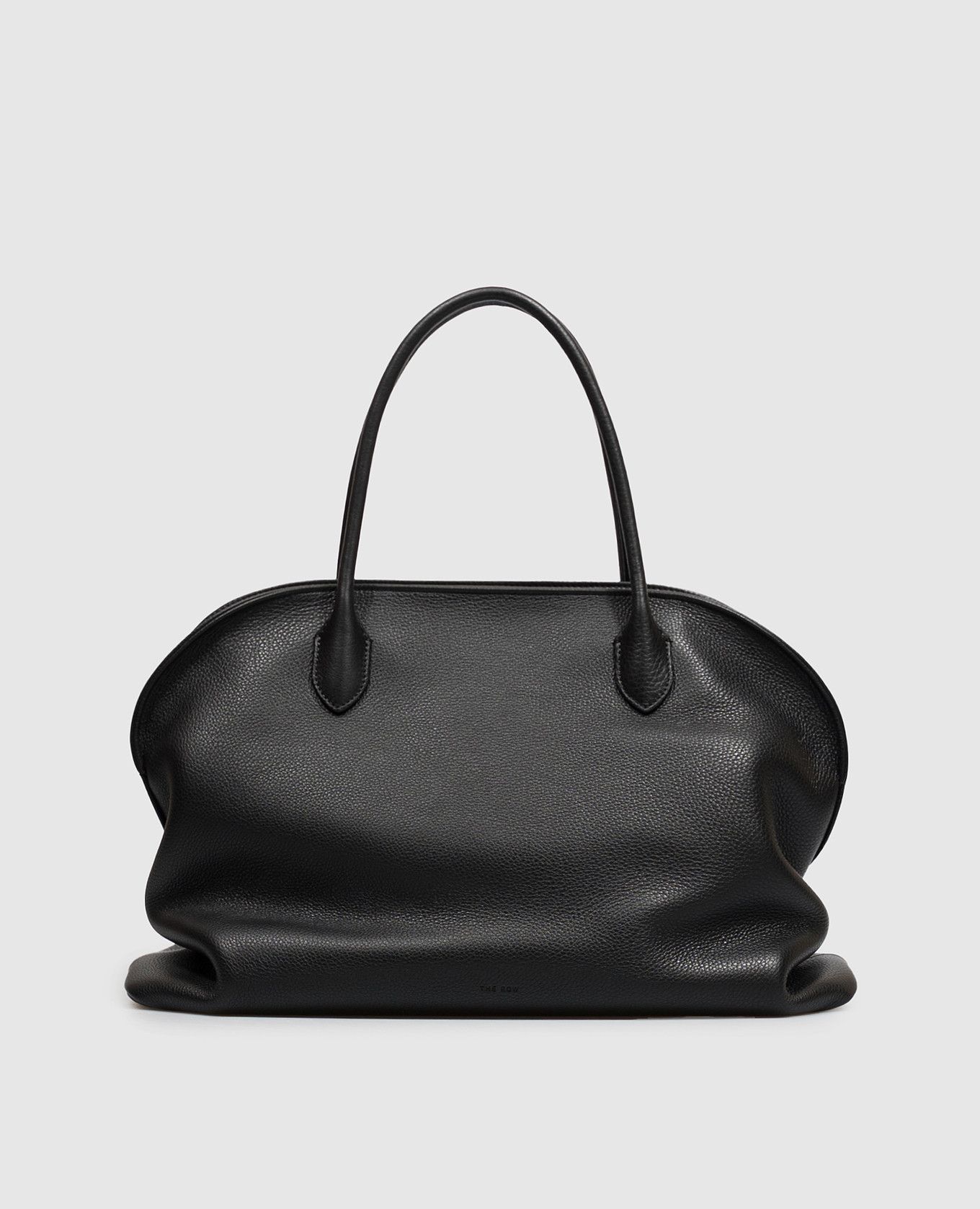 Agnes 15 black leather tote bag