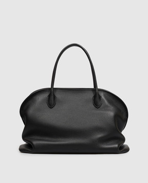 The Row Agnes 15 black leather tote bag W2201L694