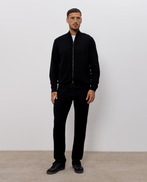 Stefano Ricci Black cashmere tracksuit W505023R31W26302P3D