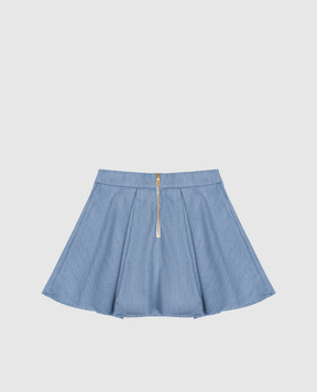 Balmain Children's blue skirt BY7A81P05881214