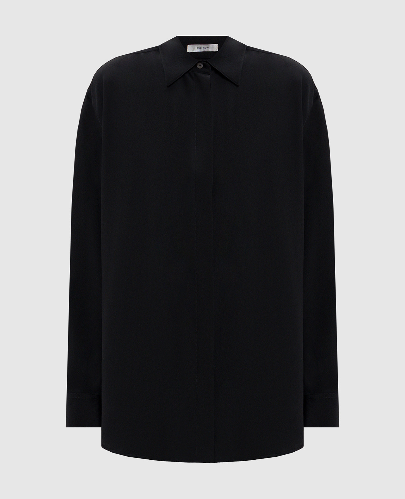 

Esetan black silk blouse The Row