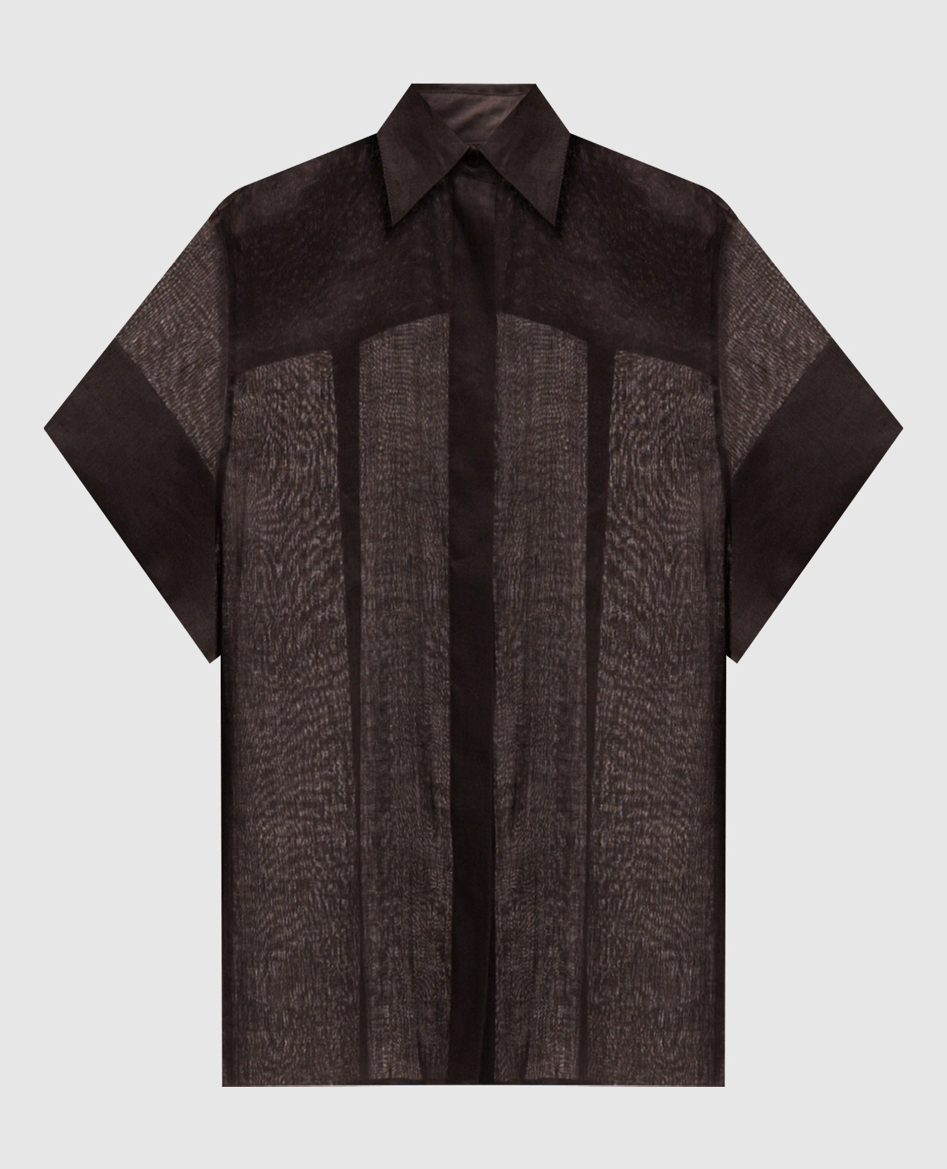 Camisa marrón Justi con marco
