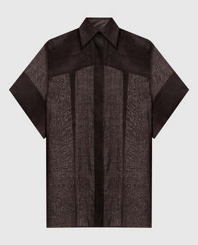 JOSEPH Justi brown shirt with frame JF010160
