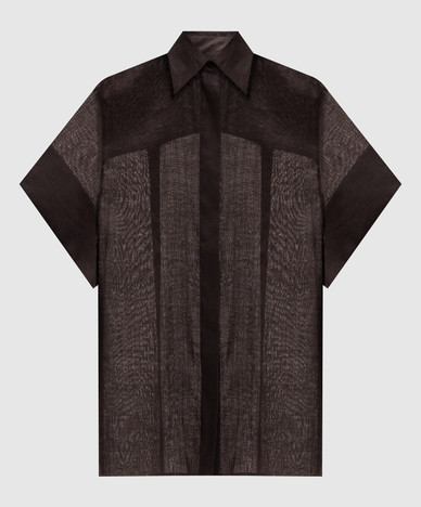 Justi brown shirt with frame