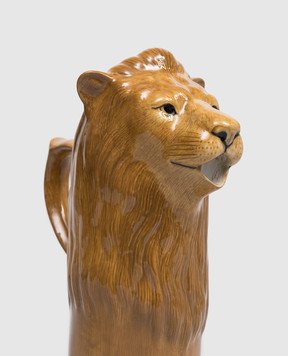 Quail Ceramics Brown ceramic water jug Lion 1110