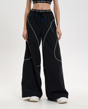 Off-White Black sweatpants with contrast logo 2VI019S26FAB001