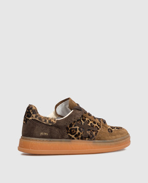 Premiata Quinn brown leather sneakers QUINND8643