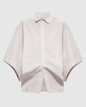 Bottega Veneta Ivory striped shirt 869829V6S90