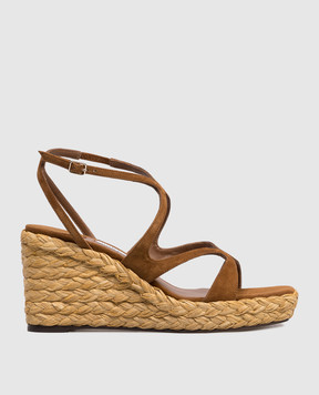 Jimmy Choo Ayla brown suede sandals AYLA85CUG