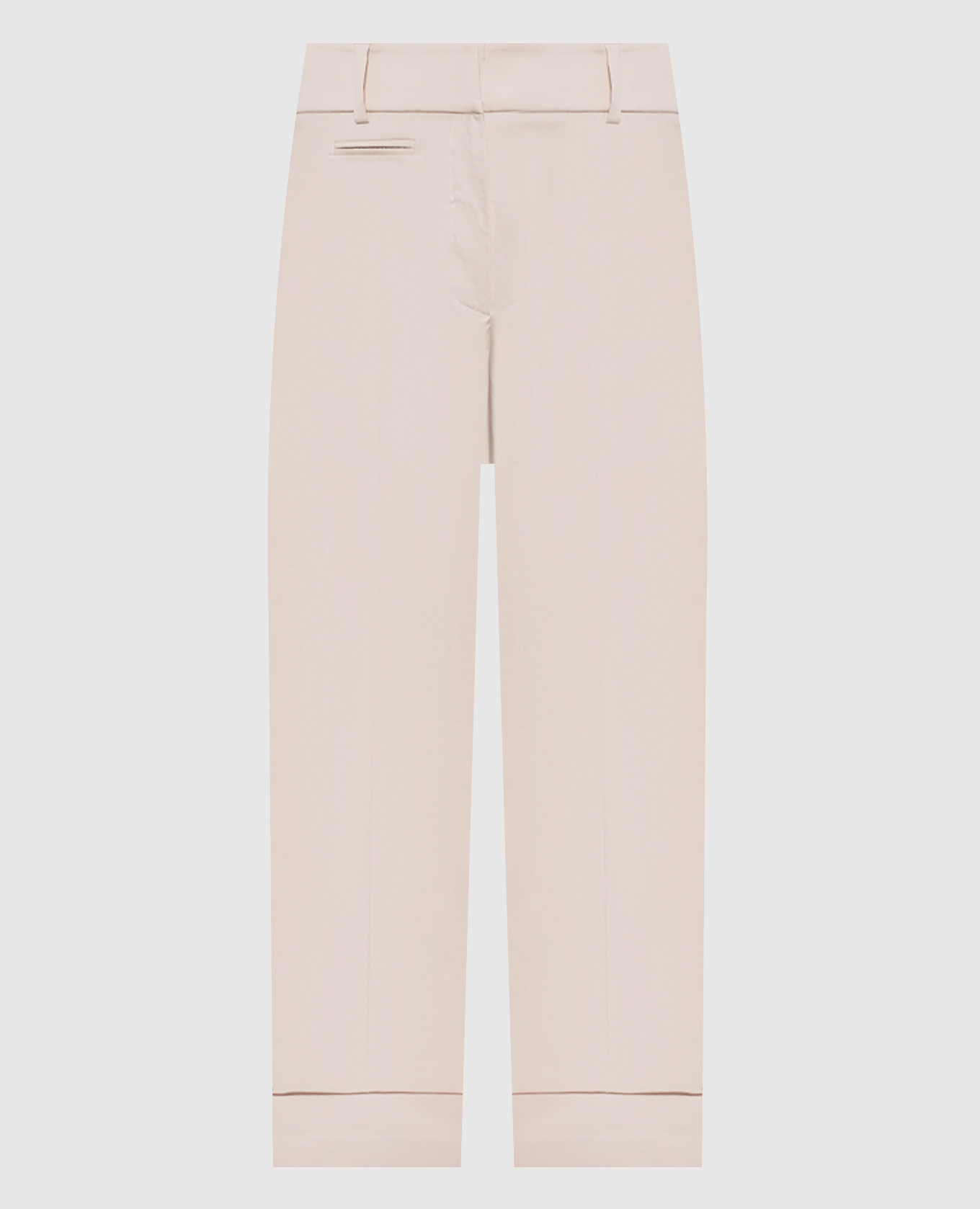 Beige pants with chain
