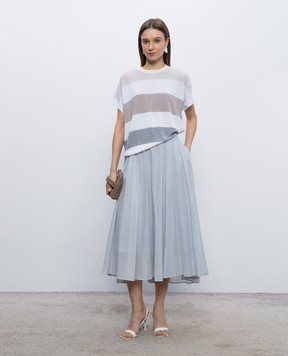 Peserico Gray midi skirt P05150L100481